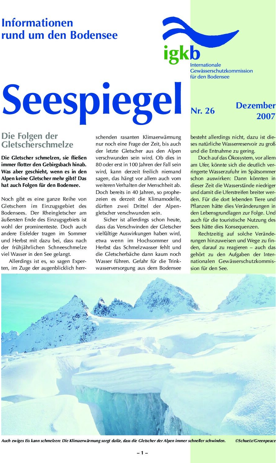 Ausgabe Nr. 26 - Dezember 2007